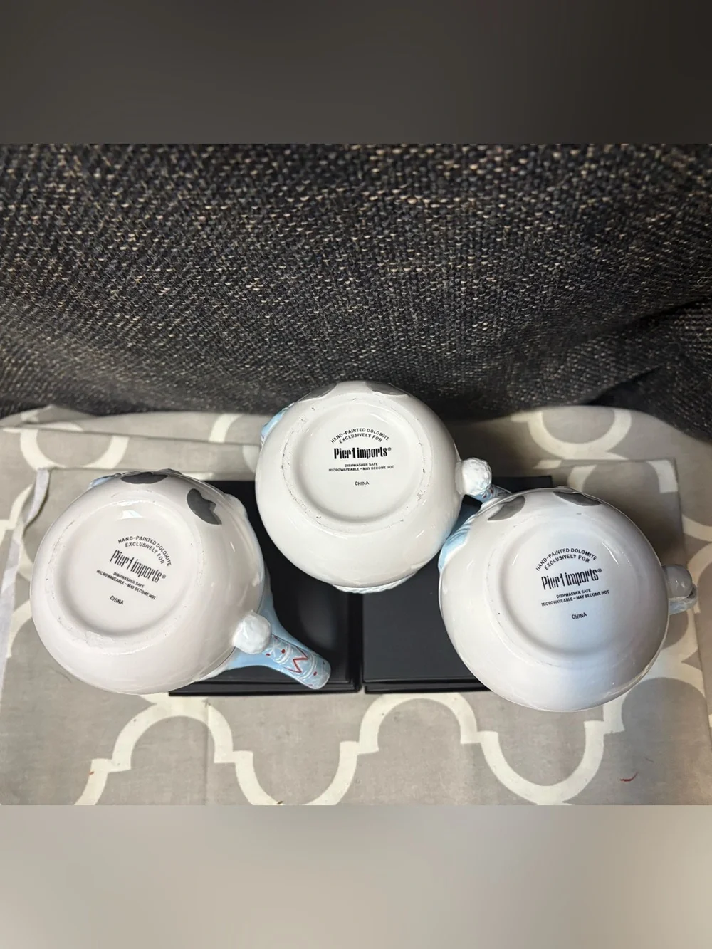Pier 1 Snowbird Holiday Mugs